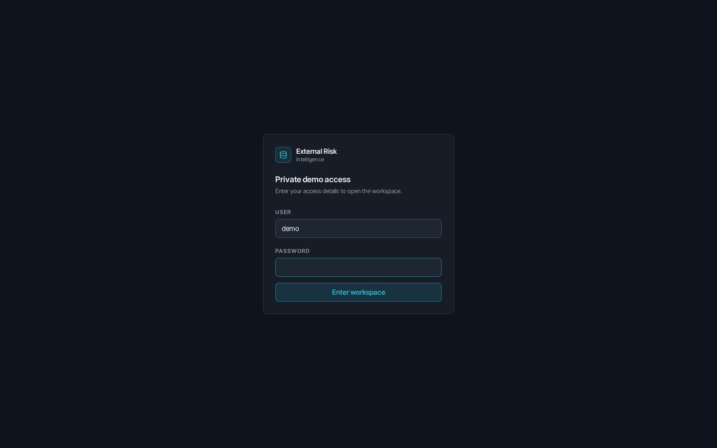 Captura de Risk Command