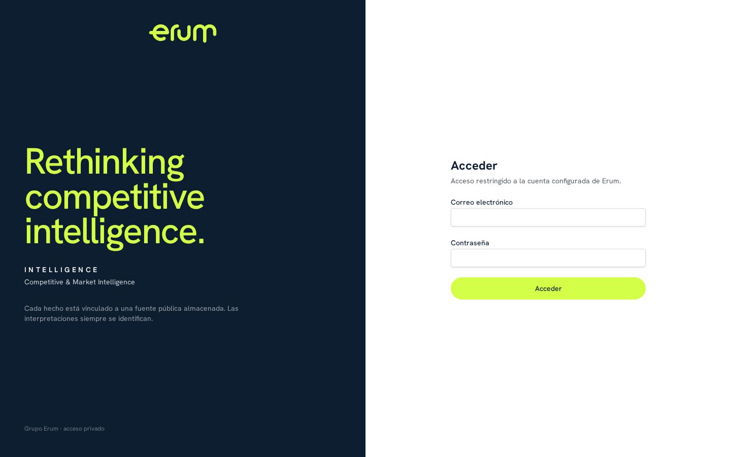 Captura de ERUM Intelligence